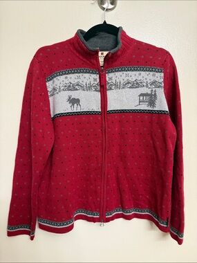 Vintage Woolrich Cottagecore Zip Sweater